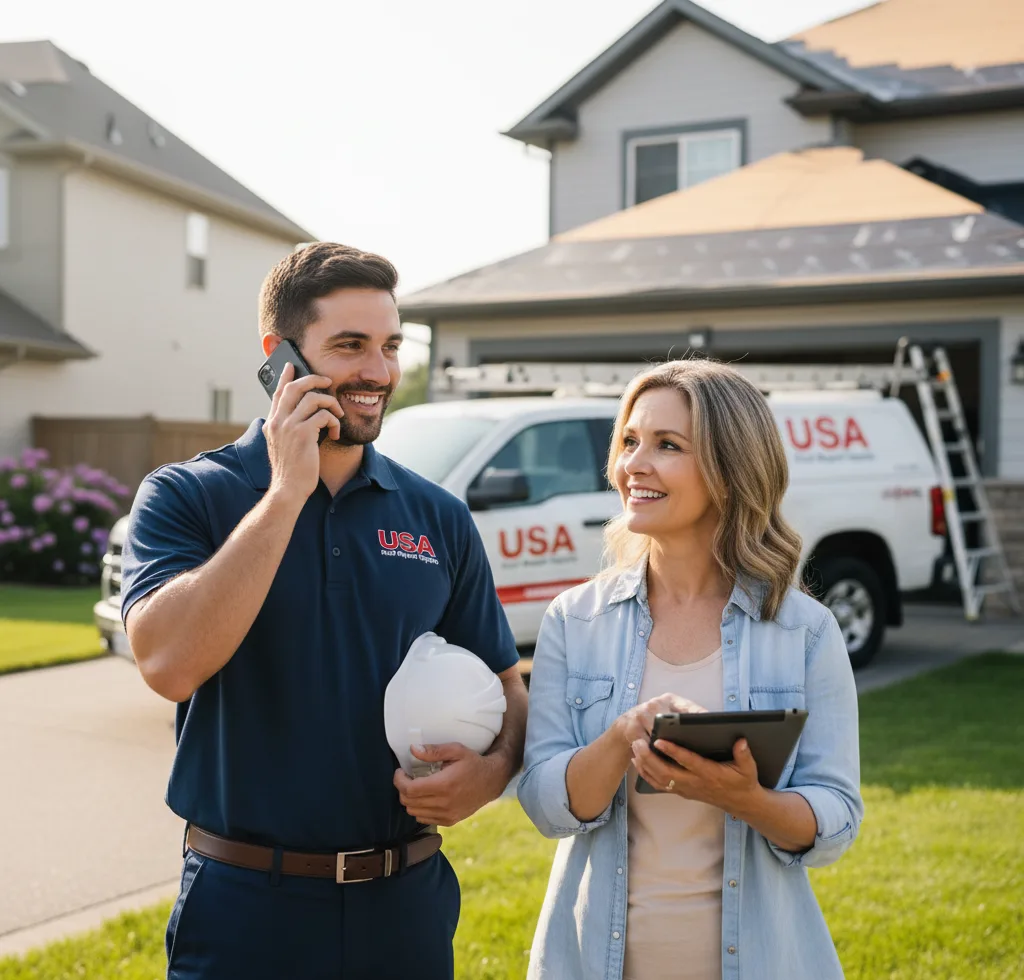 USA Roof Repair Experts customer support in Ganado